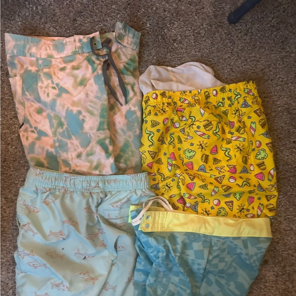 Art Class Yellow and Blue Shorts Vibrant and Comfortable